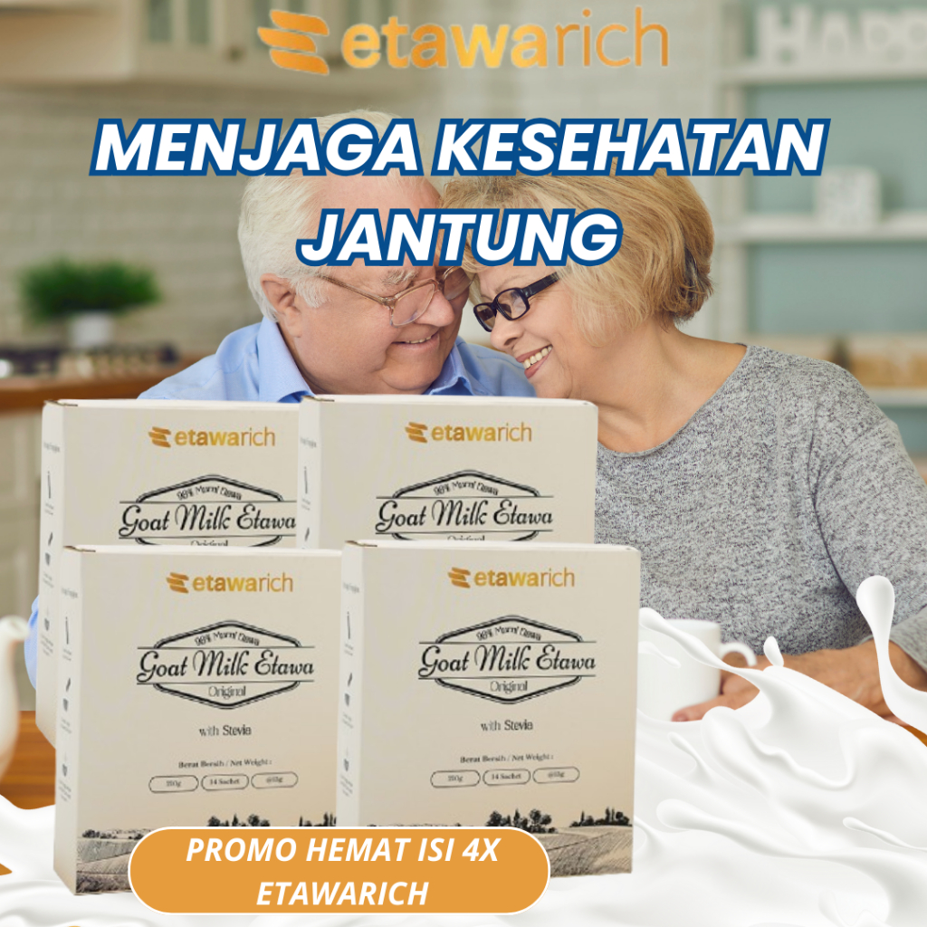 

Susu Kambing Asli Etawarich Isi 4 box Menjaga Kesehatan Jantung Aman dikonsumsi Segala Usia BPOM