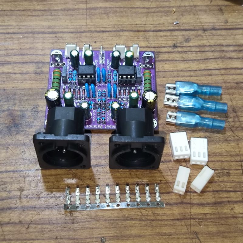 KIT INPUT BALANCE STEREO HIGH QUALITY + SOKET XLR