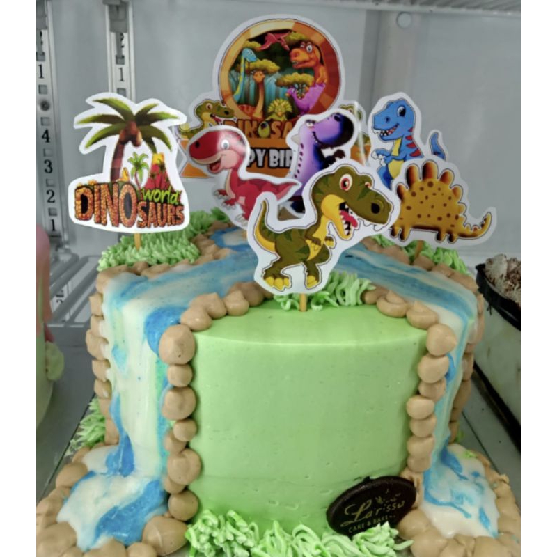 

Kue ulang tahun karakter dinosaurus larissa bakery - cake ultah anak - birthday cake