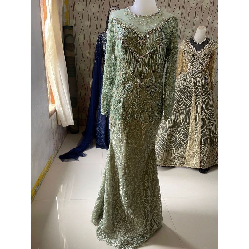 baju pengantin wanita baju pengantin slim duyung baju pengantin wanita warna sage