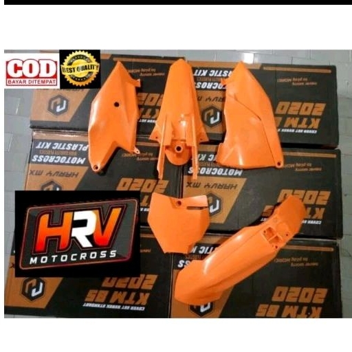 BODY GTX KTM 85 2020 4ITEM plus cover shock ktm85 COVER NOMER ktm 85 SPAKBOR DEPAN BELAKANG ACCU SID