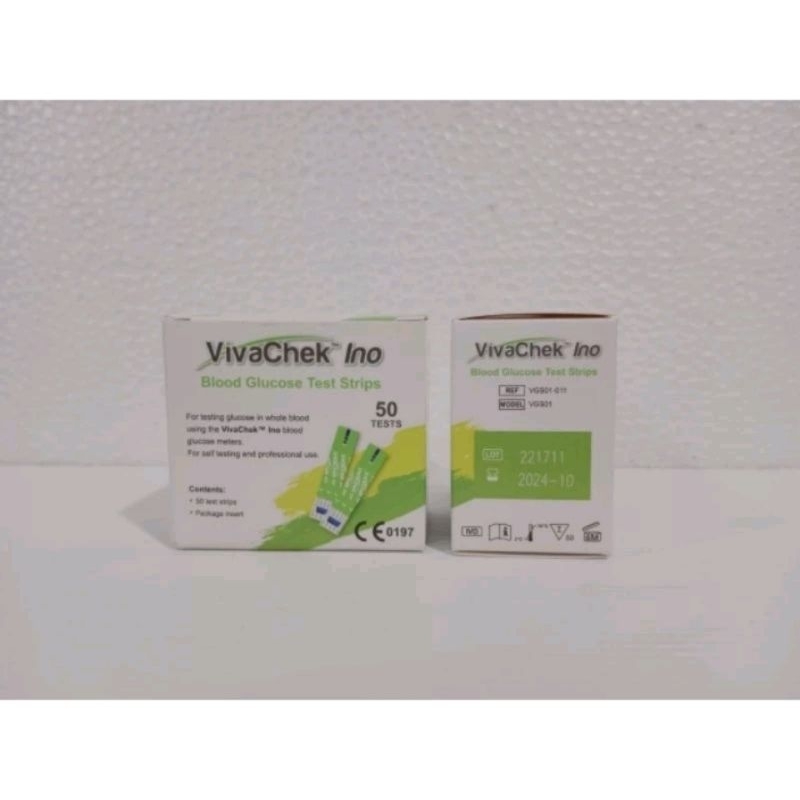 VivaChek X ino blood glucose test strip refill isi 50 ORIGINAL