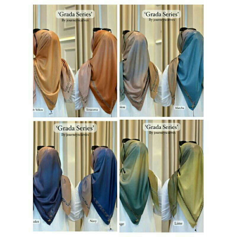 Hijab Segiempat Journey kw Gradasi Raya Series Jilbab Journey kw Terlaris Viral Hijab Jorney Jurney 