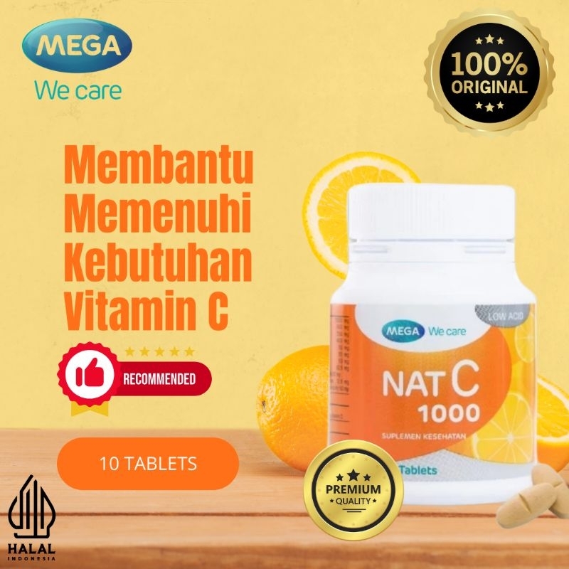 NAT C 1000 Isi 10 Tablet (Mega We Care)