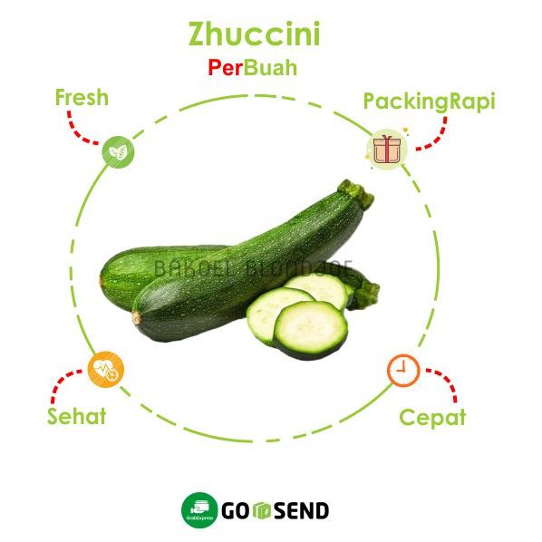 

ZHUCCHINI 500GRAM / ZUCCHINI / ZUCINI /TIMUN JEPANG / TERONG ITALIA / FRESH VEGETABLES / SAYUR SEGAR