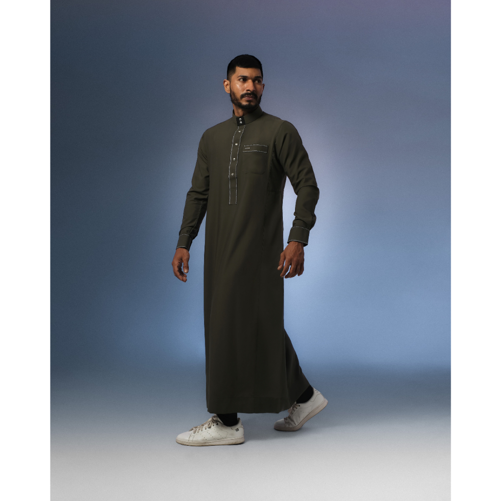 Shahama Thobe Exclusive SH-135 Army