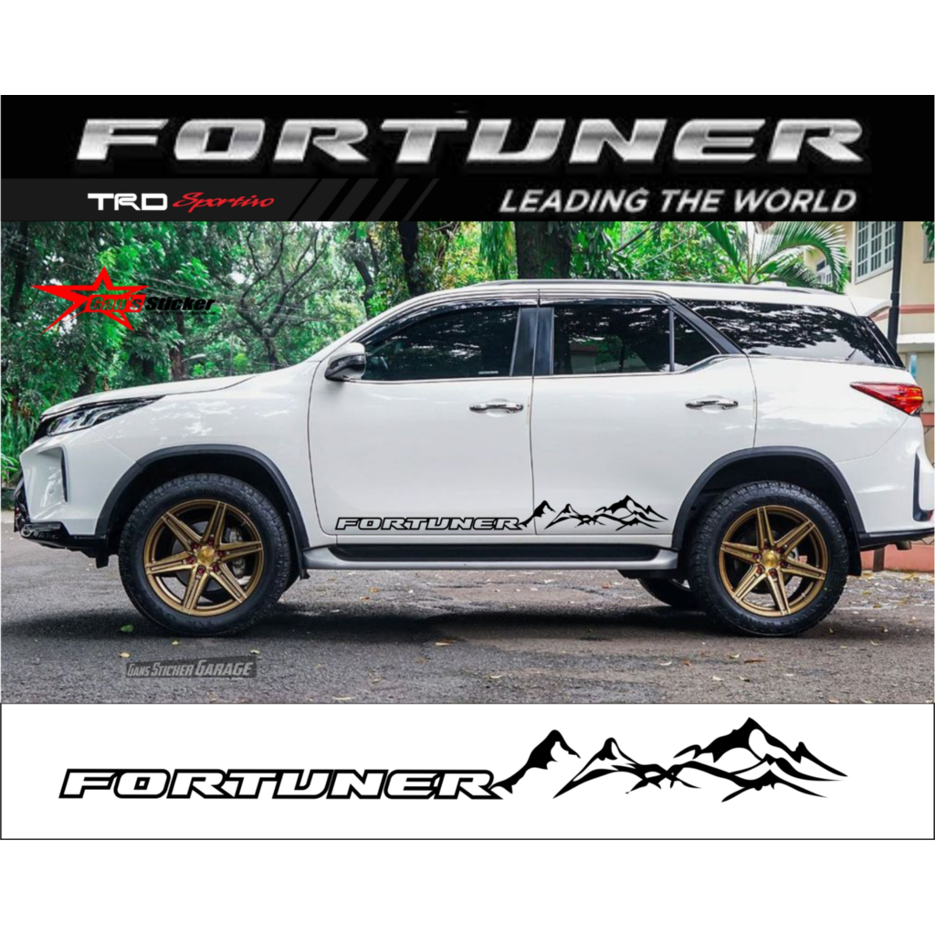 STICKER PINTU TOYOTA FORTUNER 2023 2024 AKSESORIS TOYOTA FORTUNER