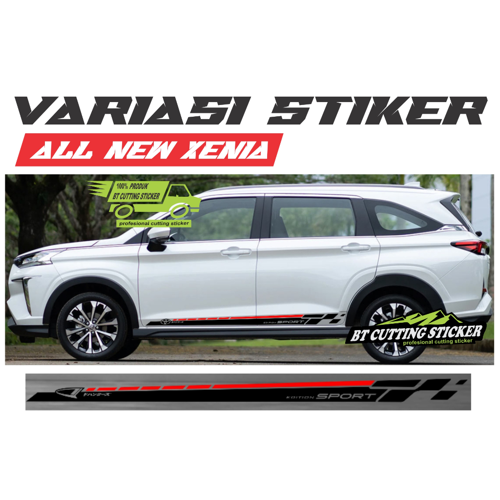 stiker all new xenia stiker variasi mobil xenia stiker cutting