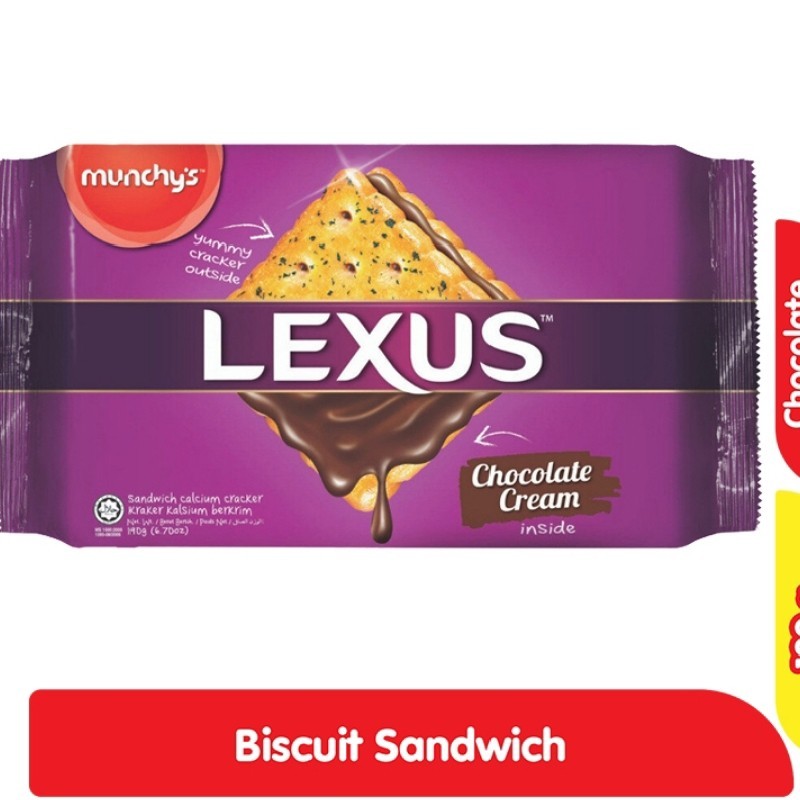 

munchy's Lexus Biskuit Sandwich Chocolate Cream 190 g