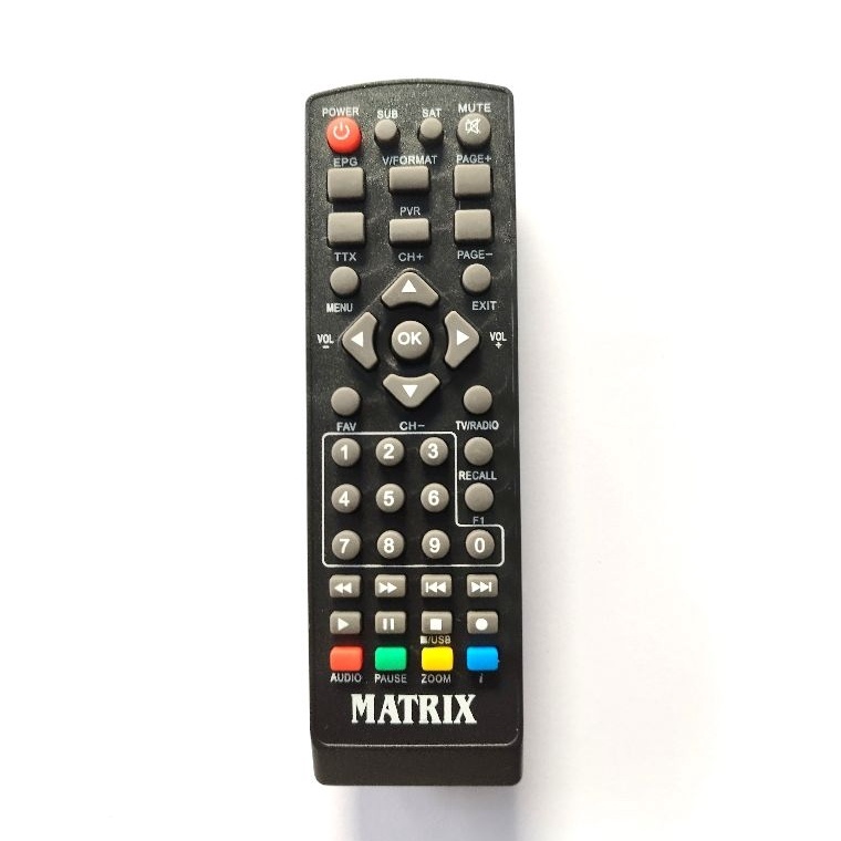 NQu REMOT REMOTE STB MATRIX GARUDA BIRU  MATRIX BURGER HIJAU SET TOP BOX DIGITAL DVB T2  M