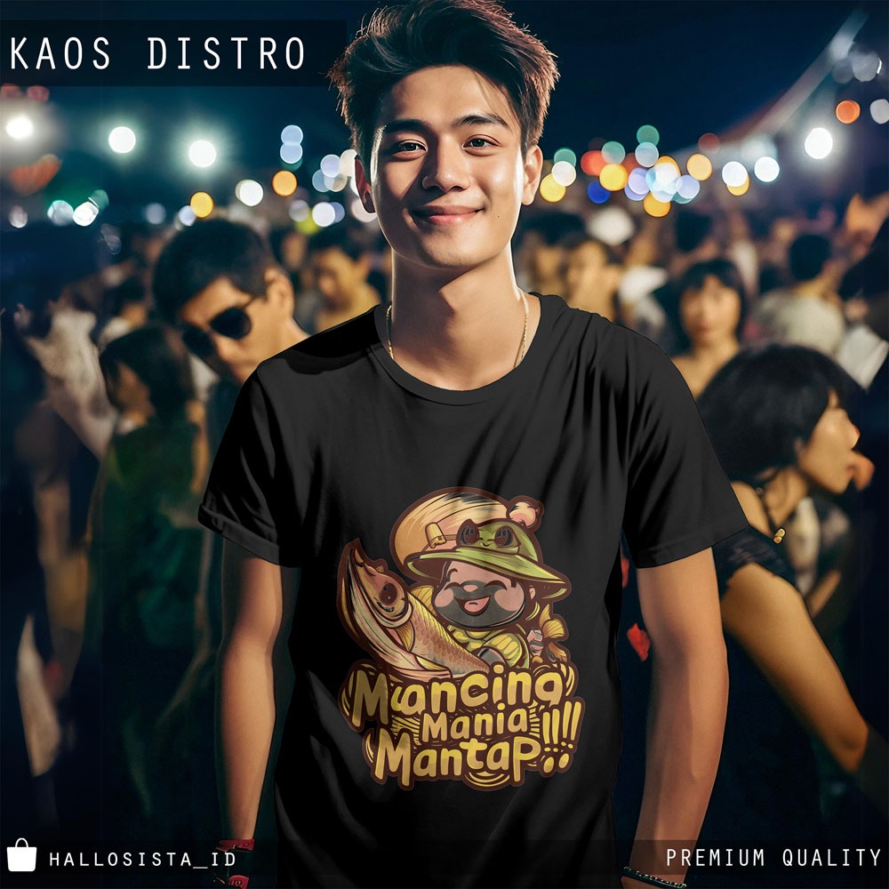 Kaos Mancing Mania Mantap PDK87 - Mancing Oblong Baju Distro Unisex