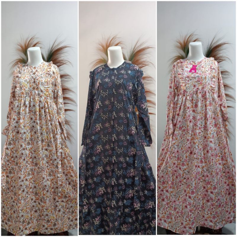 GAMIS MOTIF WANITA MUSLIMAH RIBYKA