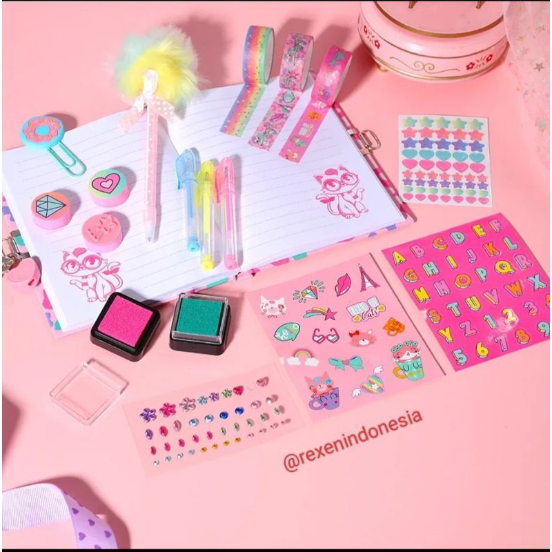 

D3W! Rexen Stationery Set Alat Tulis Fancy Anak Perempuan