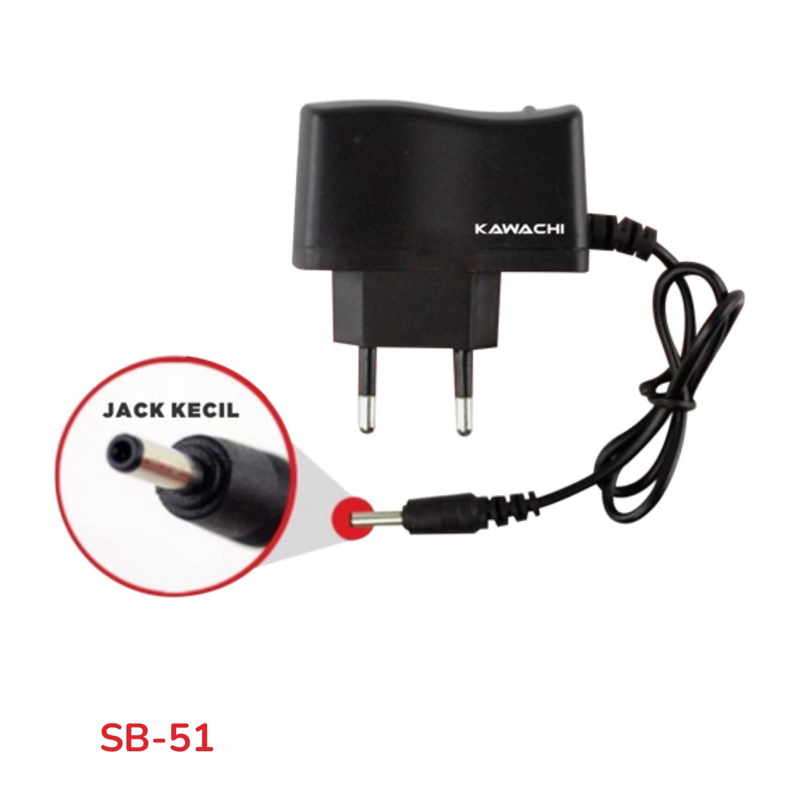 Adaptor Senter Kepala Kawachi SB-51 tipe 3.5  500mAh