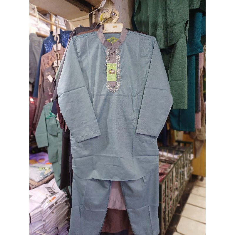 Baju Koko Anak Tanggung al wafa uk 13.14.15 ,Koko anak Al Wafa Lengan Panjang Baju muslim anak Lenga