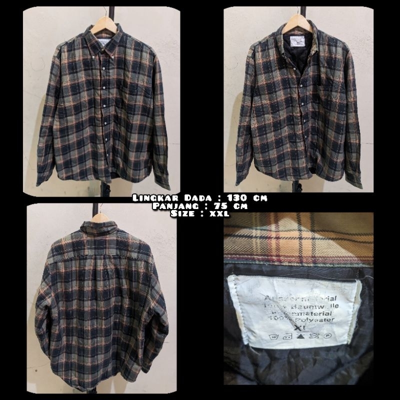 Jaket Flannel second Original.