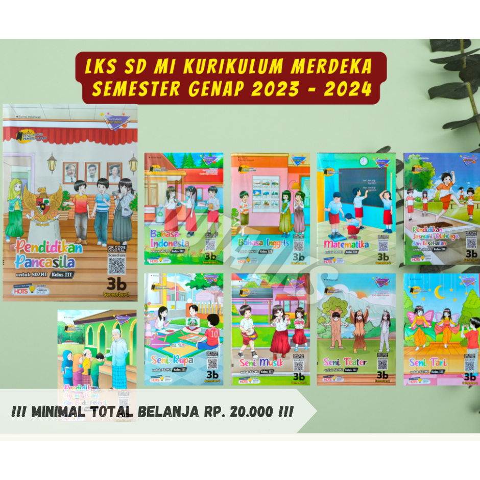 Buku LKS Kurikulum Merdeka Putra Nugraha SD MI Kelas 3 6 - Semester Genap 2023/2024