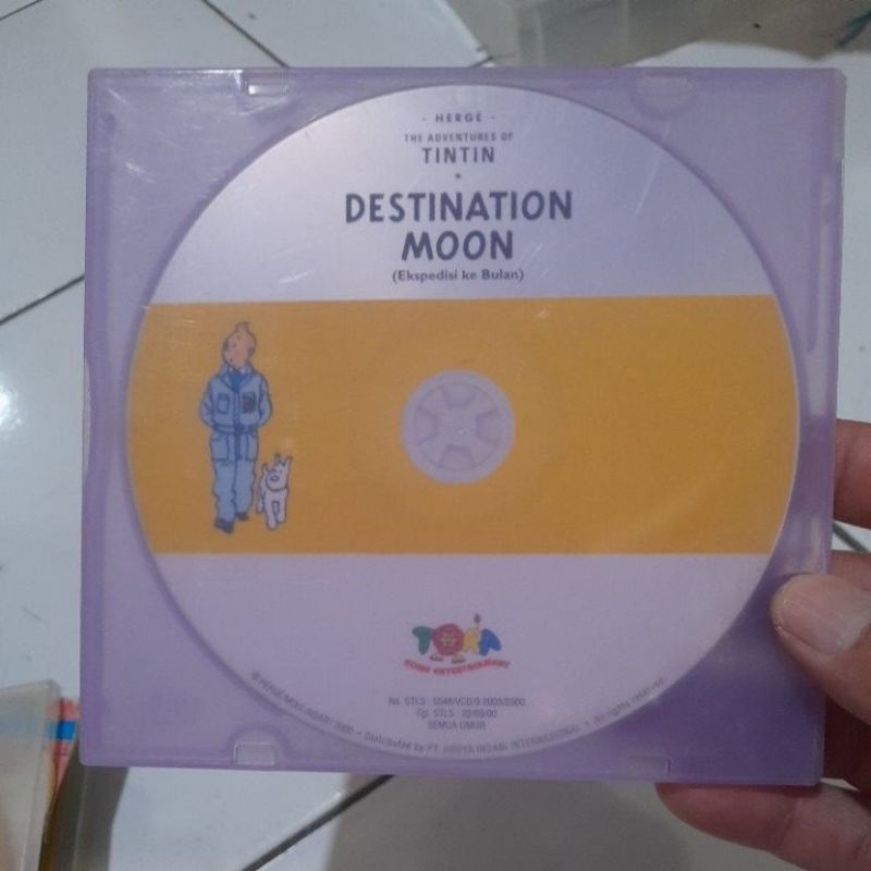 vcd tintin original destination moon ekspedisi ke bulan