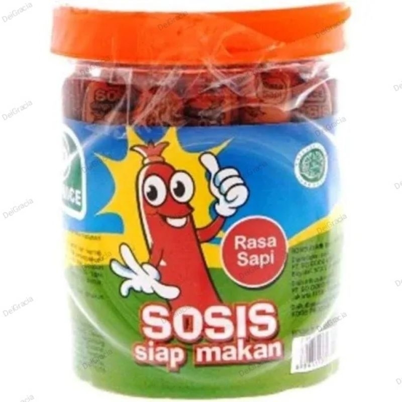 

sosis so nice rasa sapi 1 toples 25 pcs