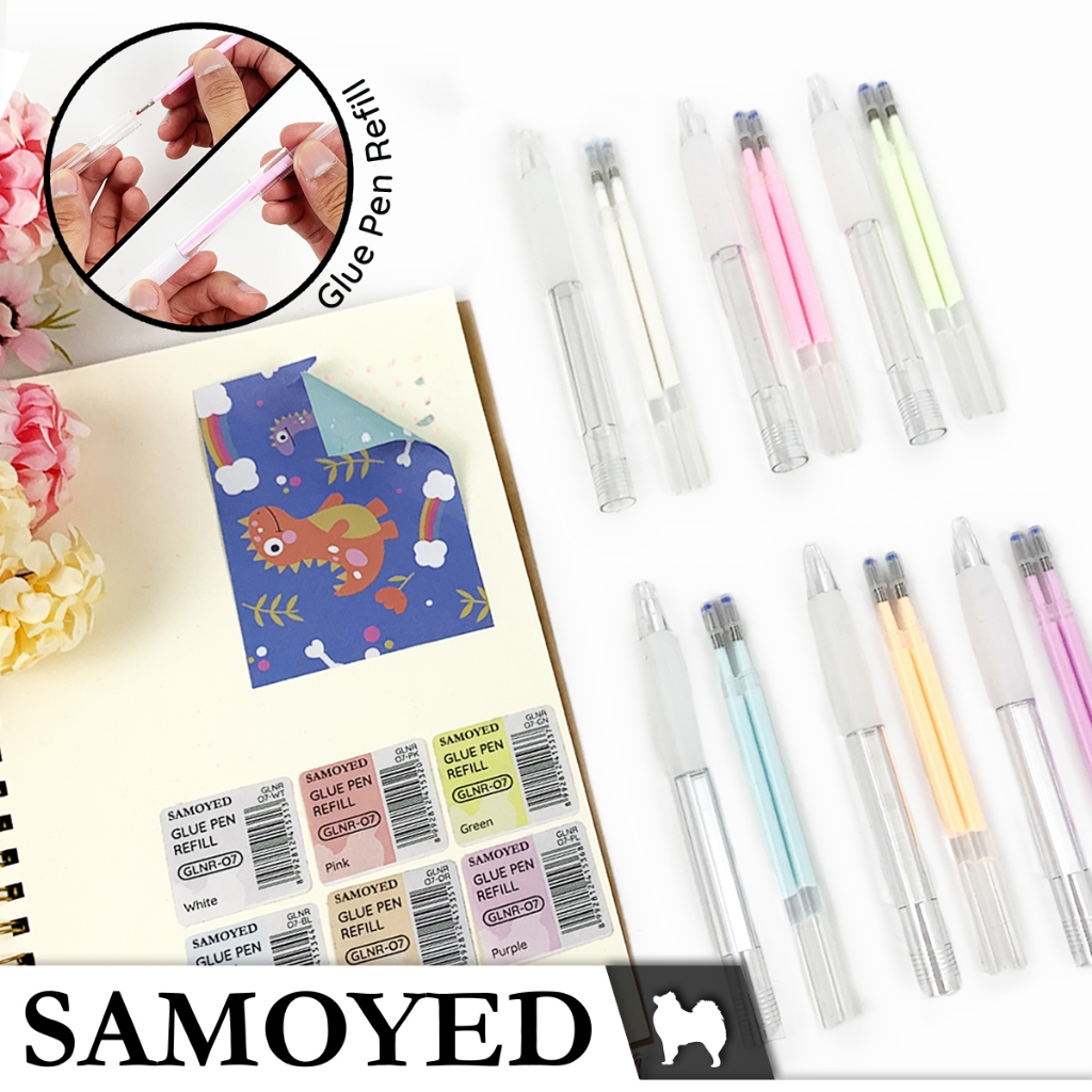 

SAMOYED GLNR-O7 Isi / Refill Pulpen / Pena Lem Cair Warna Kertas / Paper / DIY / Craft Colour Liquid Glue Pen Refills