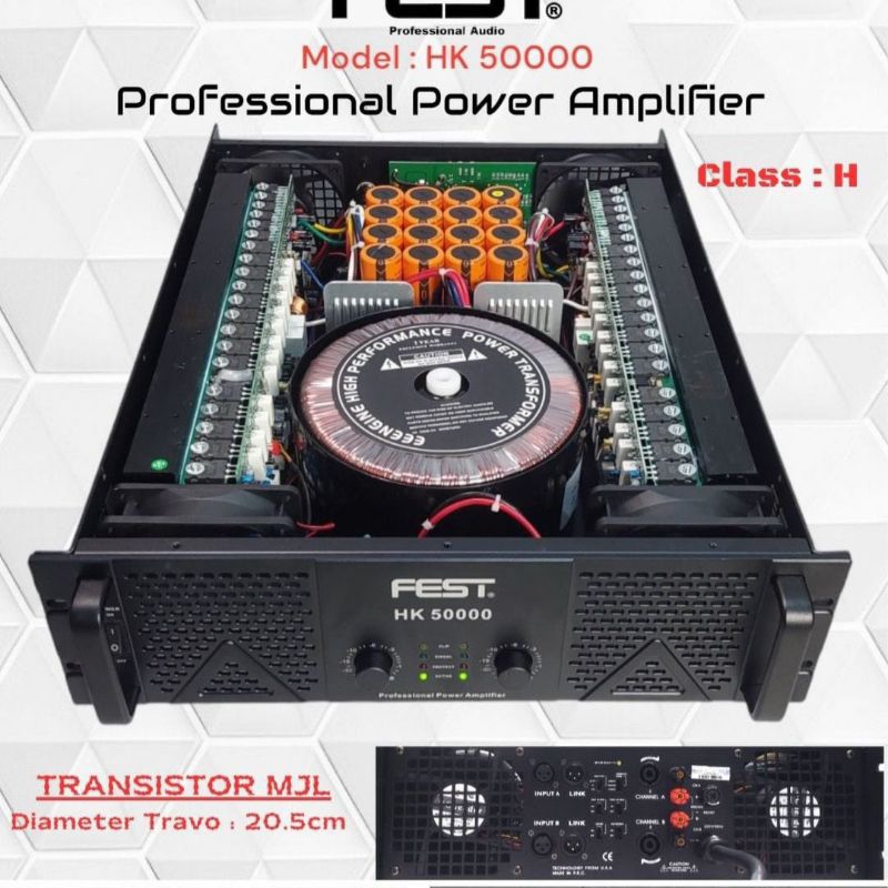 Power FEST HK 50000 Original Amplfiier Fest HK50000 CLASS H