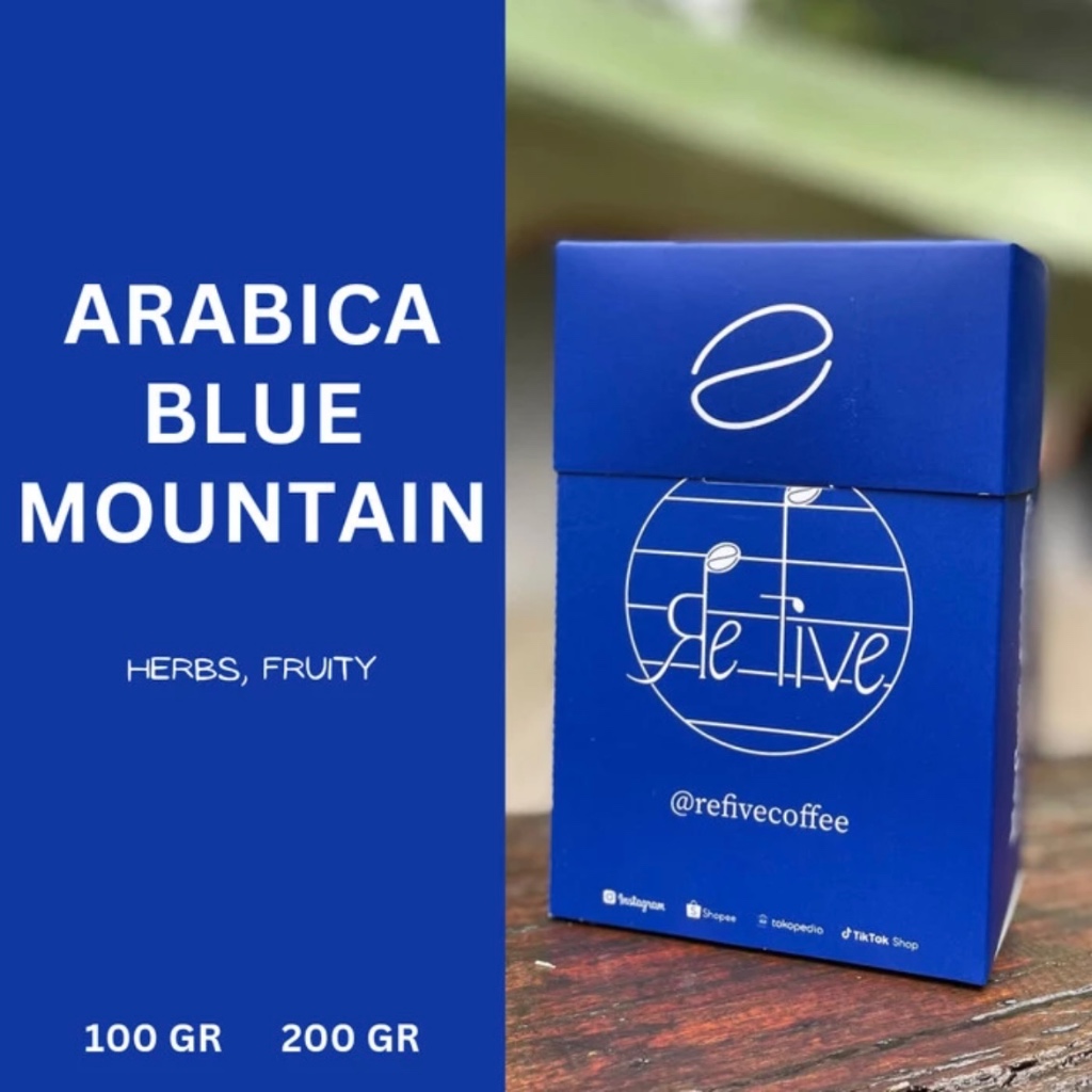 

KOPI BIJI / KOPI BUBUK ARABICA BLUE MOUNTAIN (SINGLE ORIGIN COFFEE BEANS / GILING) 200gr