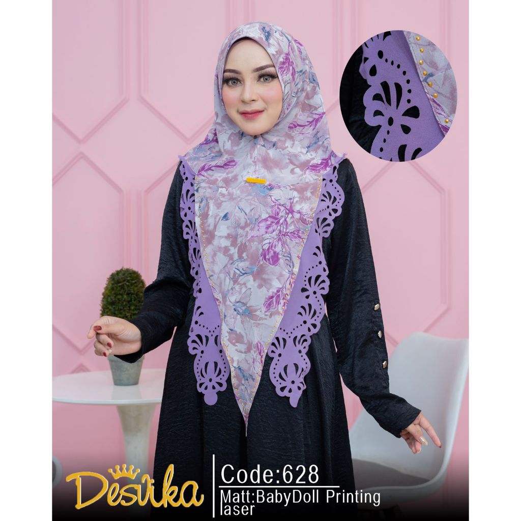 KHIMAR DESVIKA DC 628 KHIMAR CERUTY PRINTING ORI DESVIKA