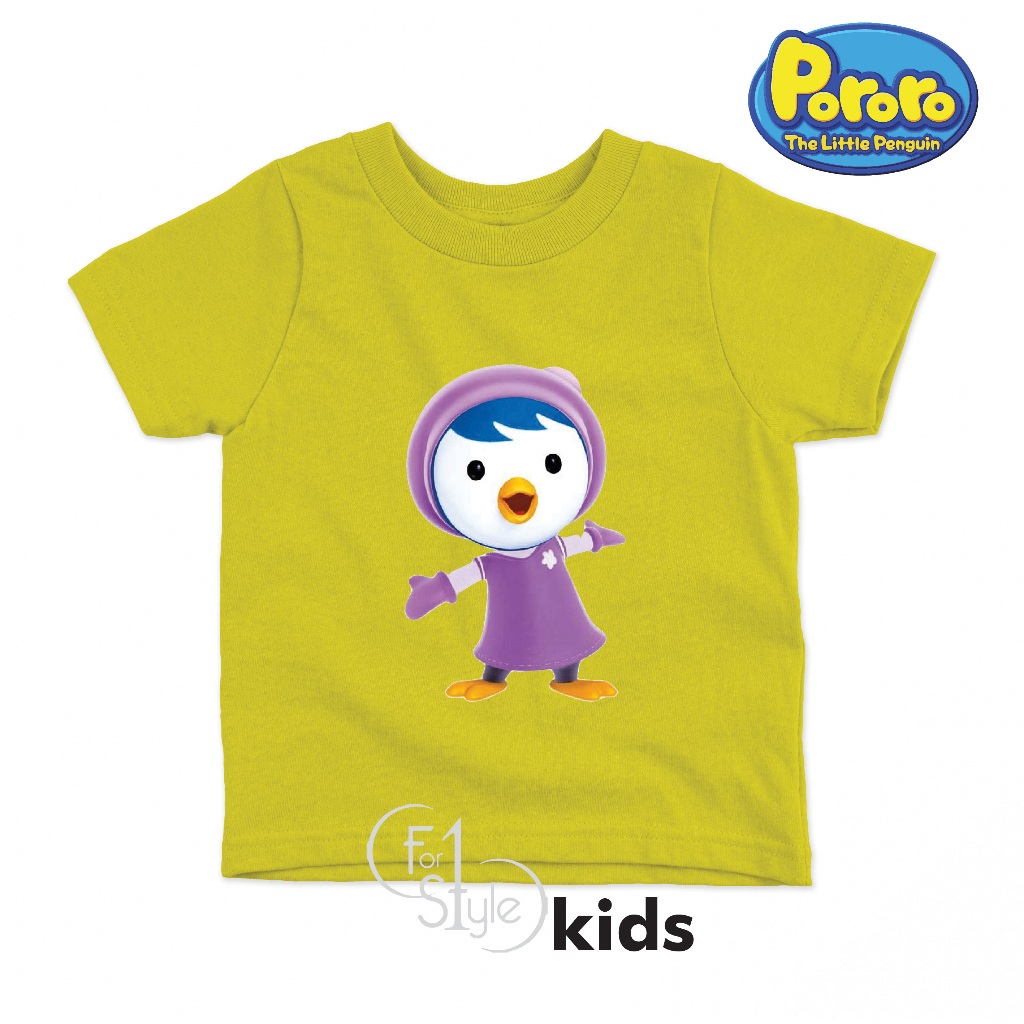 KAOS KARTUN PORORO PETTY - BAJU KARTUN PORORO PETTY- CATTON COMBAD 30S