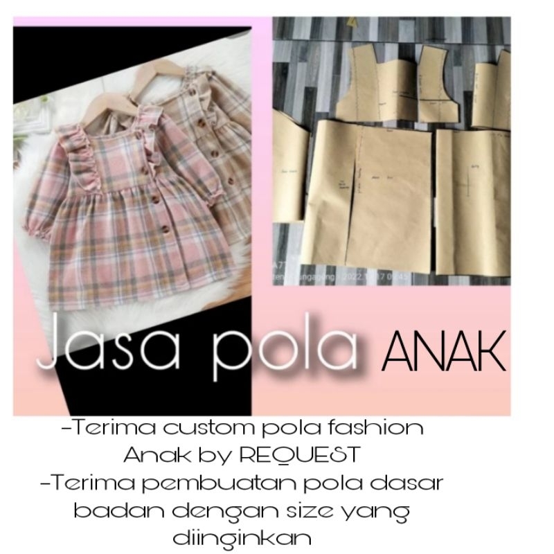 CUSTOM POLA BAJU ATAU DASAR ANAK BY REQUEST