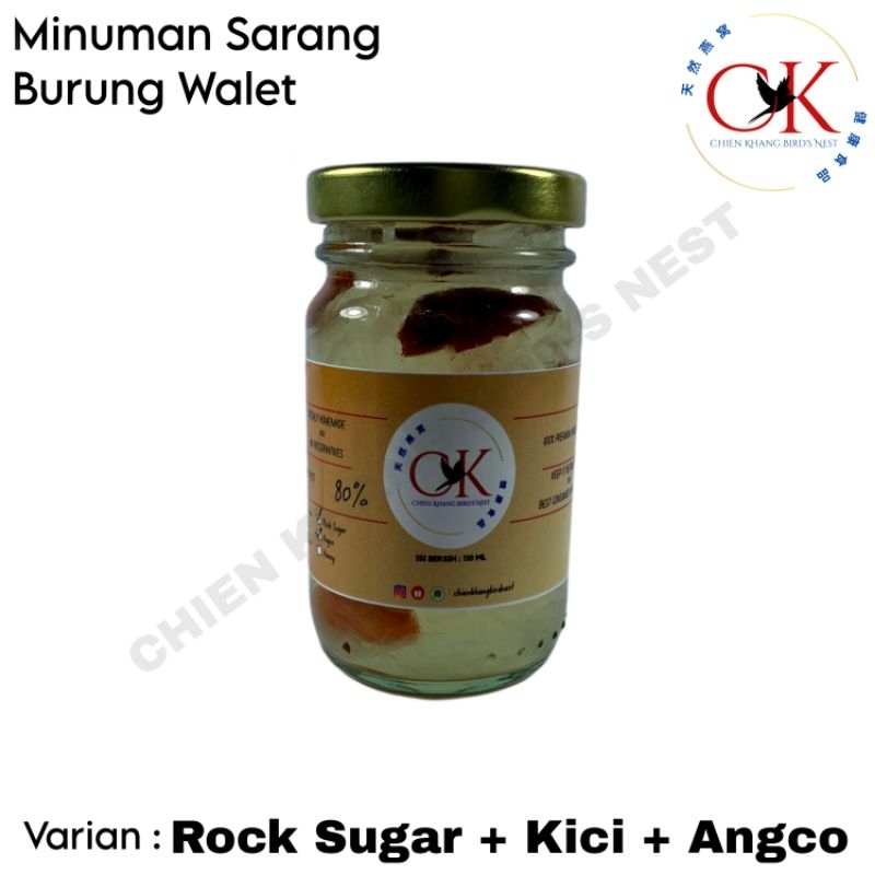 

CHIEN KHANG BIRD'S NEST - MINUMAN SARANG WALET - VARIAN GULA BATU + KICI + ANGCO - KONSENTRASI SARANG WALET 80%