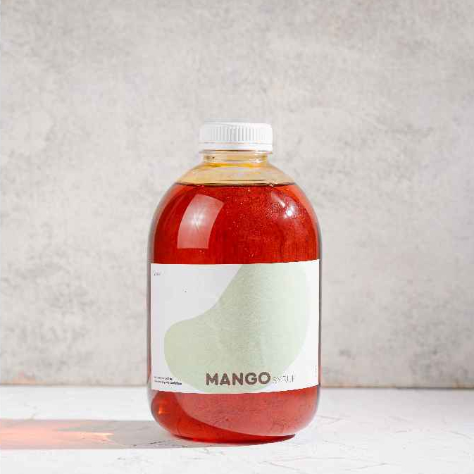 

1 L / Liter Mango Syrup - Sirup Perisa Rasa Mangga Premium Navva