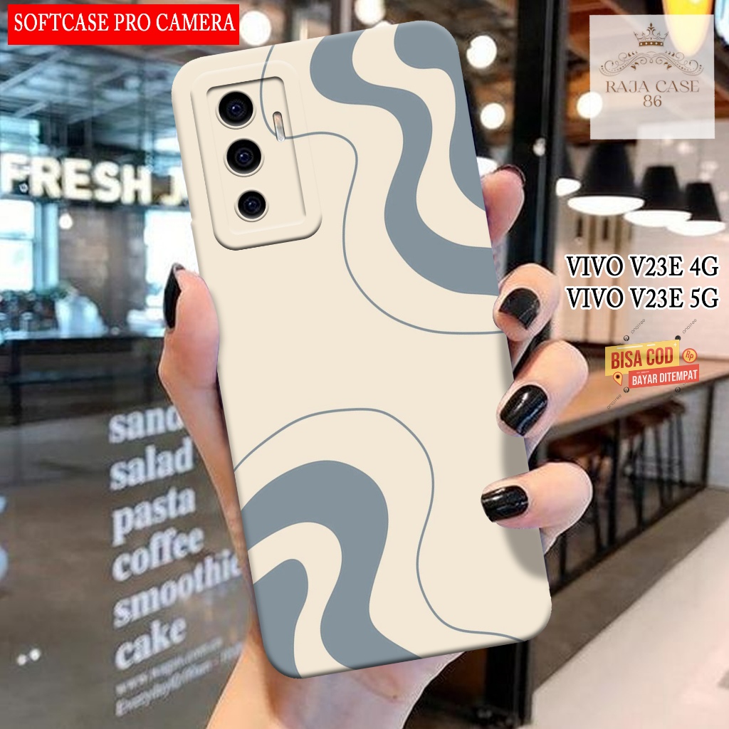 Case Vivo V23e 4G / Vivo V23e 5G Terbaru - Rajacase - casing Hp Vivo V23e - Motif Softcase Abstrak -