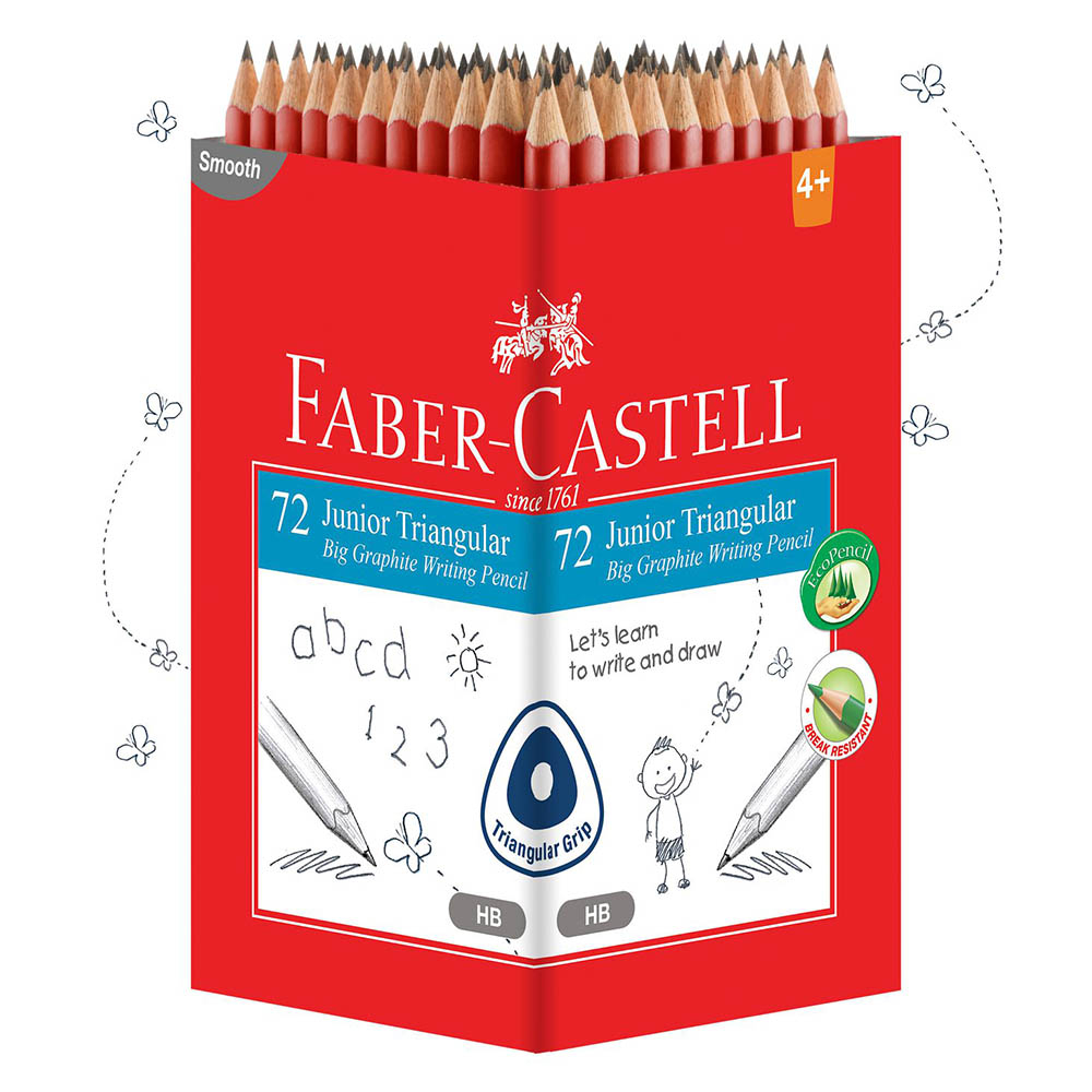

Faber-Castell Pensil Anak Junior Grip 72 Pcs / Pensil Warna Hitam Faber Castell Isi 72 / Fc, Junior Grip Black Pencil Pack Of 72-116572 / Fc, Junior Grip Black Pencil Pack Of 12-116533IND