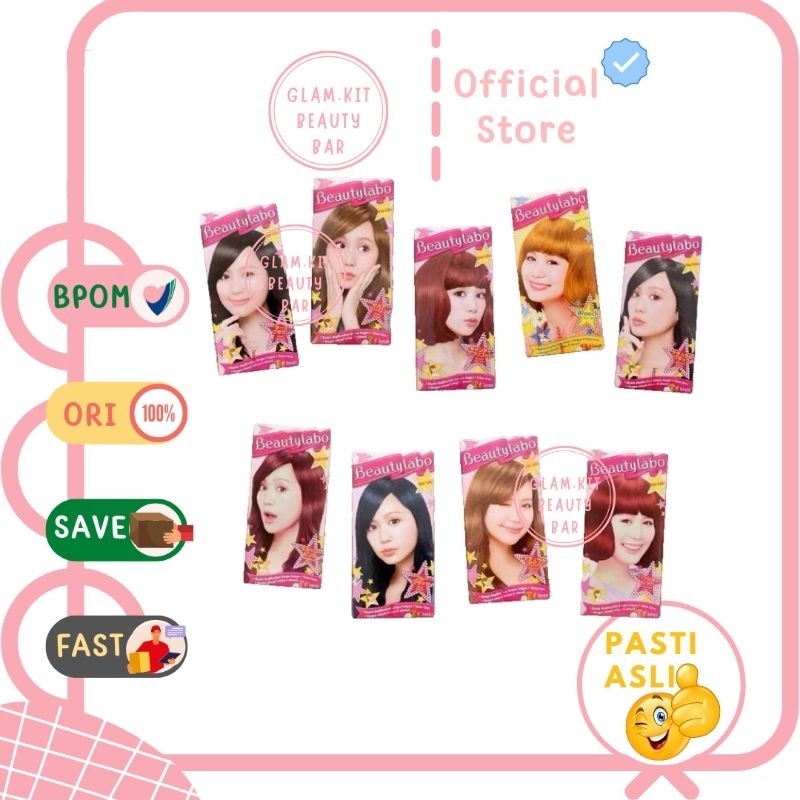 BEAUTYLABO Hair Color Passion Red | Raspberry Pink | Dark Brown | Wine Red | Natural Black | Sweet A