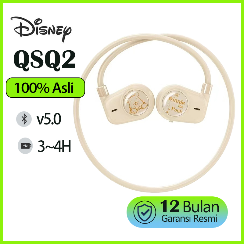 Disney TWS QSQ2 Wireless Headphone Bone Conduction Bluetooth Earphone