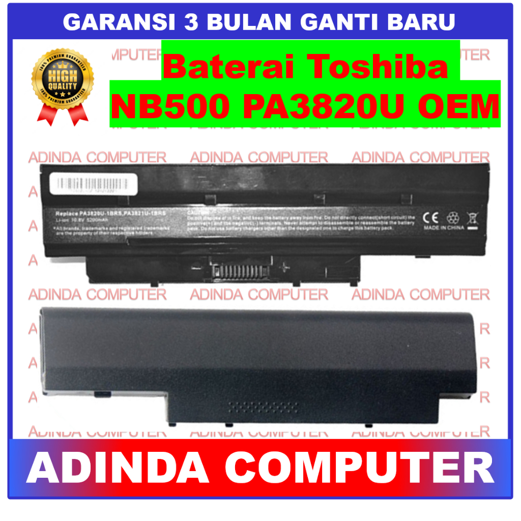 Baterai Toshiba NB500 Dynabook MX N300 N301 OEM