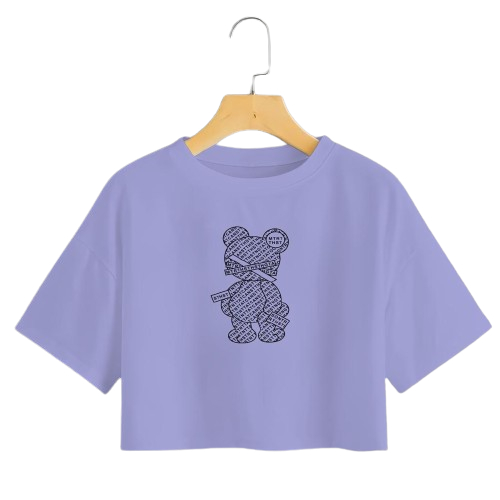 OVERSIZE CROP TOP WANITA BEAR | KAOS CROPTOP WANITA TERBARU