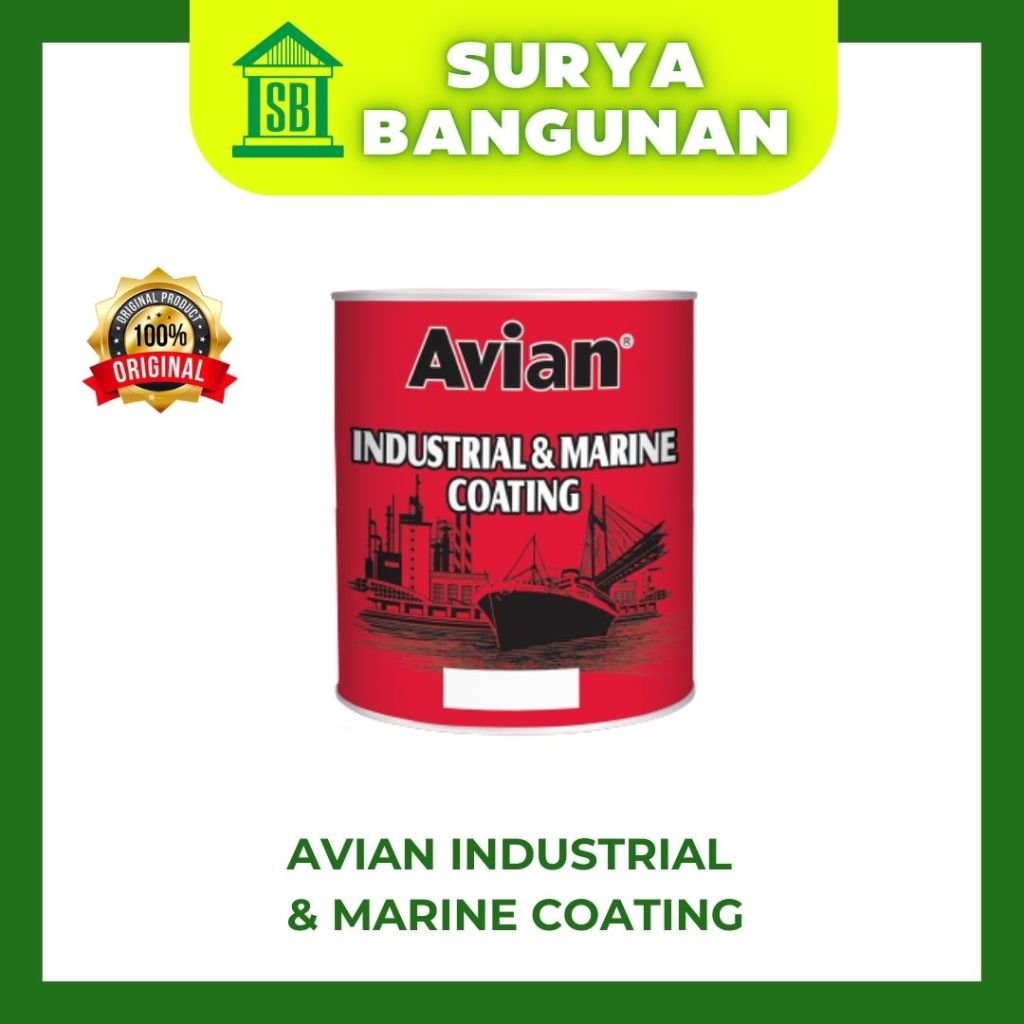 Cat Kapal Avian Industrial & Marine Coating / Cat Kolam / Cat Jalan 1 kg