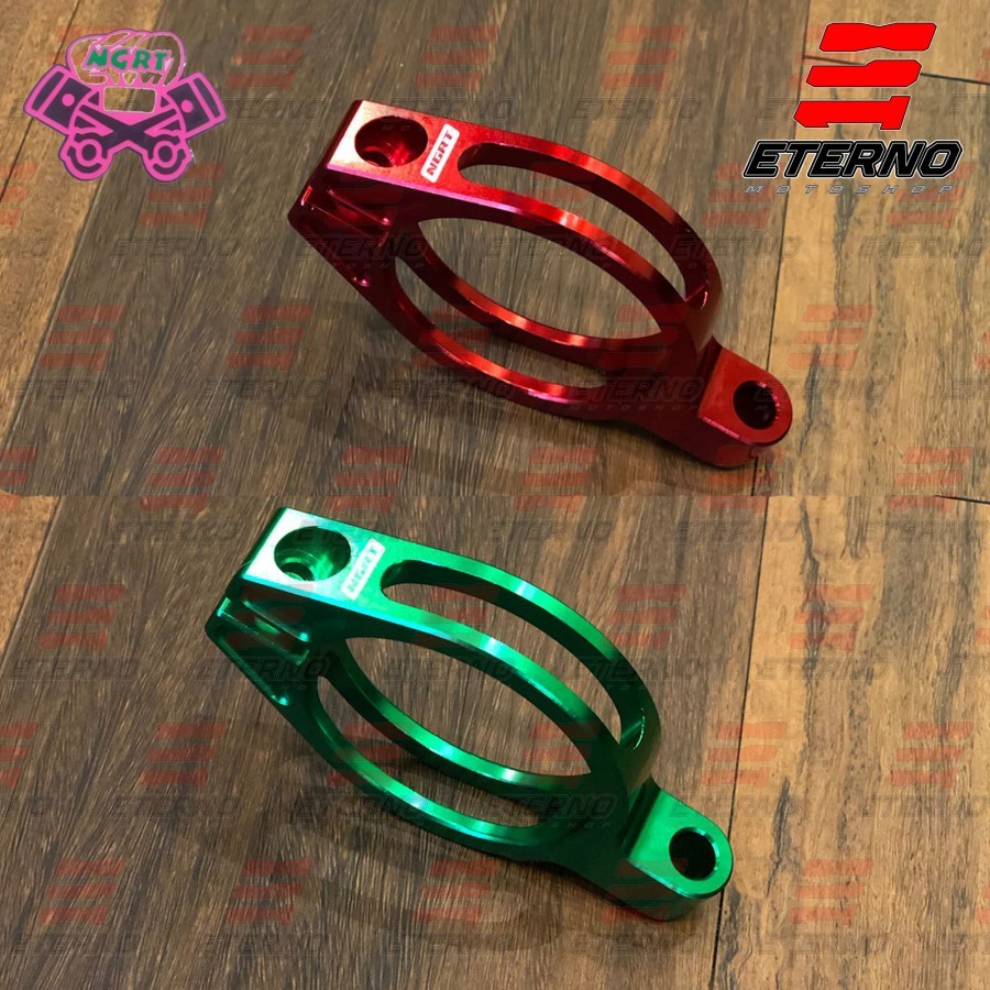 Bracket Tabung Shock NGRT Universal Ninja 150 MX King Ohlins RCB RPM - Hijau
