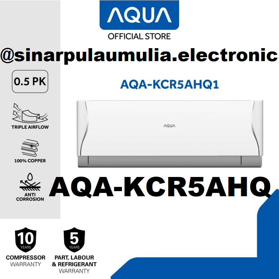 Aqua AC Standard 1/2 PK 1/2PK Turbo Cool - AQA-KCR05AHQ / AQA-KCR5AHQ / AQA KCR 5 AHQ / AQA KCR 5AHQ