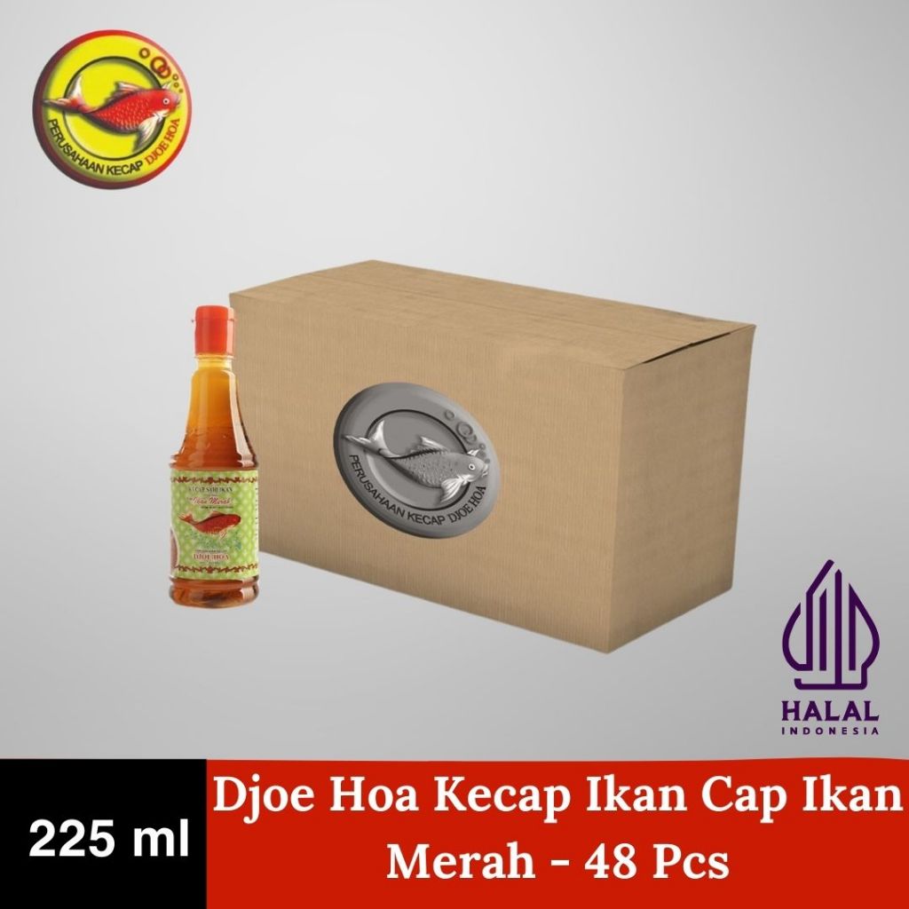 

Djoe Hoa Kecap Ikan Cap Ikan Merah 225ml - 48 Pcs