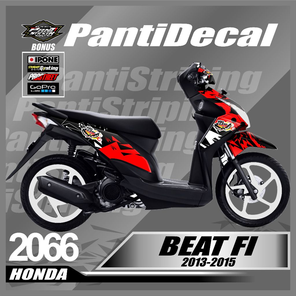 Sticker Decal Motor BEAT FI 2013-2015 Variasi Fullbody- STICKER SKOTLET beat fi fullbody terbaru