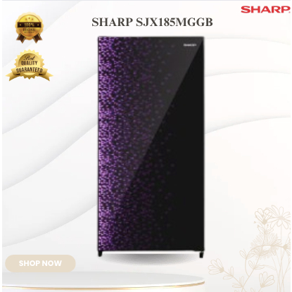 SHARP KULKAS 1 PINTU SJX185MGGB 128L/SJX-185MGGB/SJX 185MGBB/SHARP KULKAS 1 PINTU/SHARP KULKAS LOW W