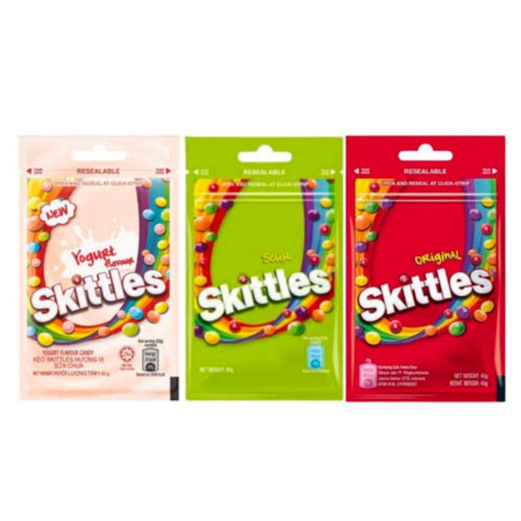 

Skittles permen 40gram import