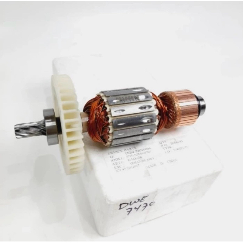 Armature Rotor Angker Motor Mesin Table Saw DWE7470 DEWALT DWE 7470 Gergaji Potong Cutting Kayu tabe