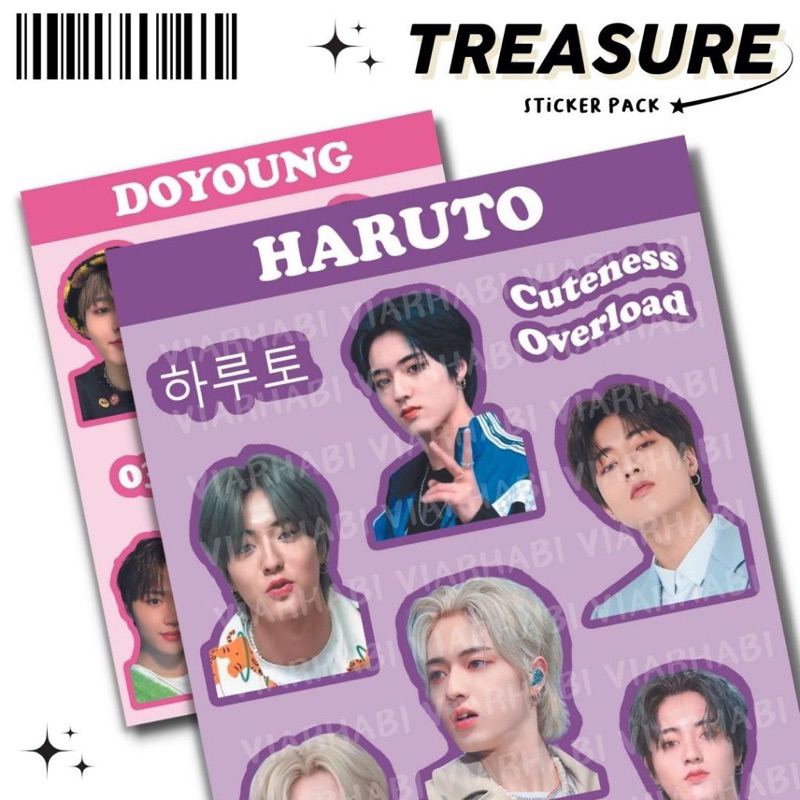 Stiker Treasure Kpop Truz Premium Cute