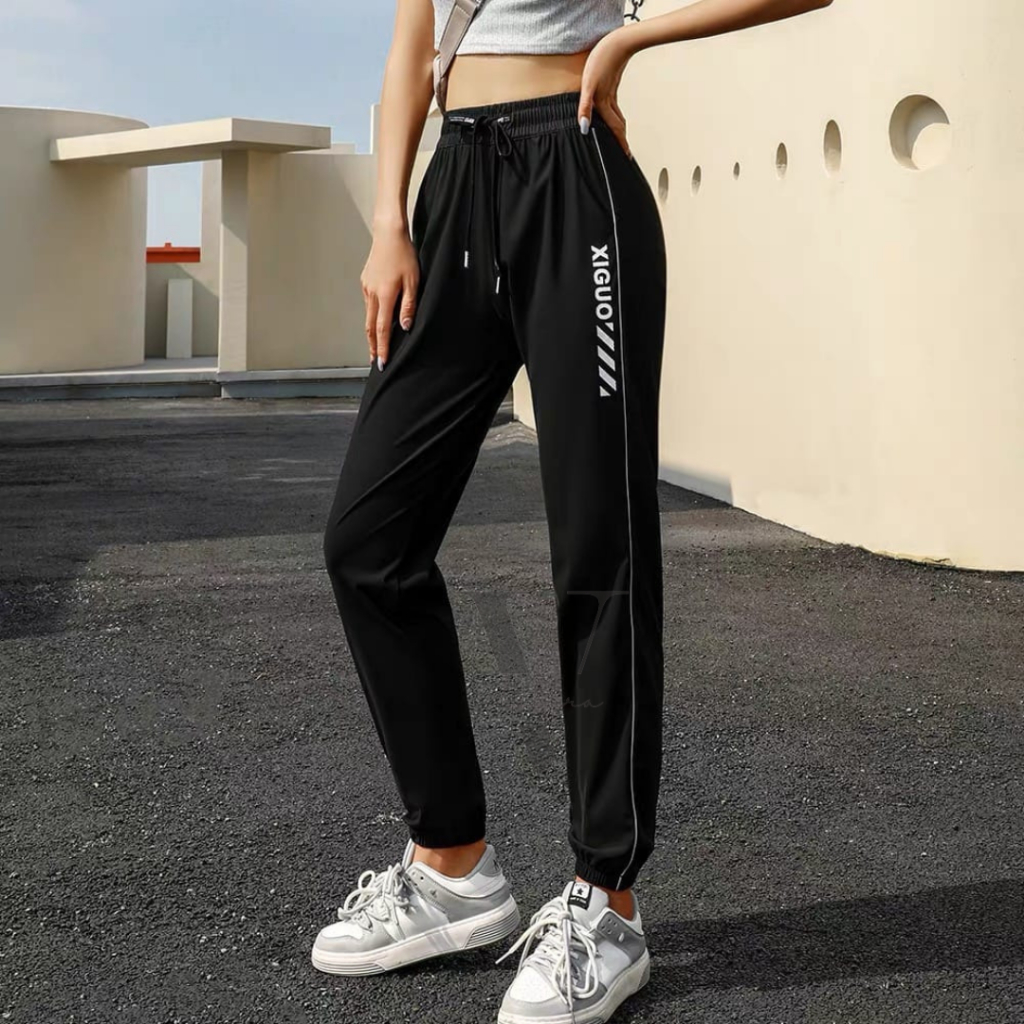 11 - Celana Jogger Sport Bahan Parasut / Celana Jogger Stylish / Celana Jogger Olahraga Wanita / Vel
