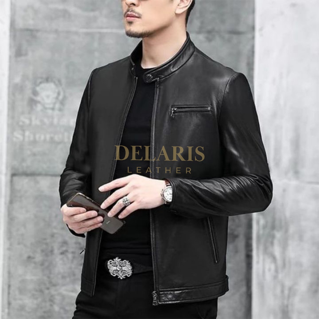NEW PRODUCT DELARIS JAKET KULIT PRIA CLASSIC STYLE VIENA LEATHER