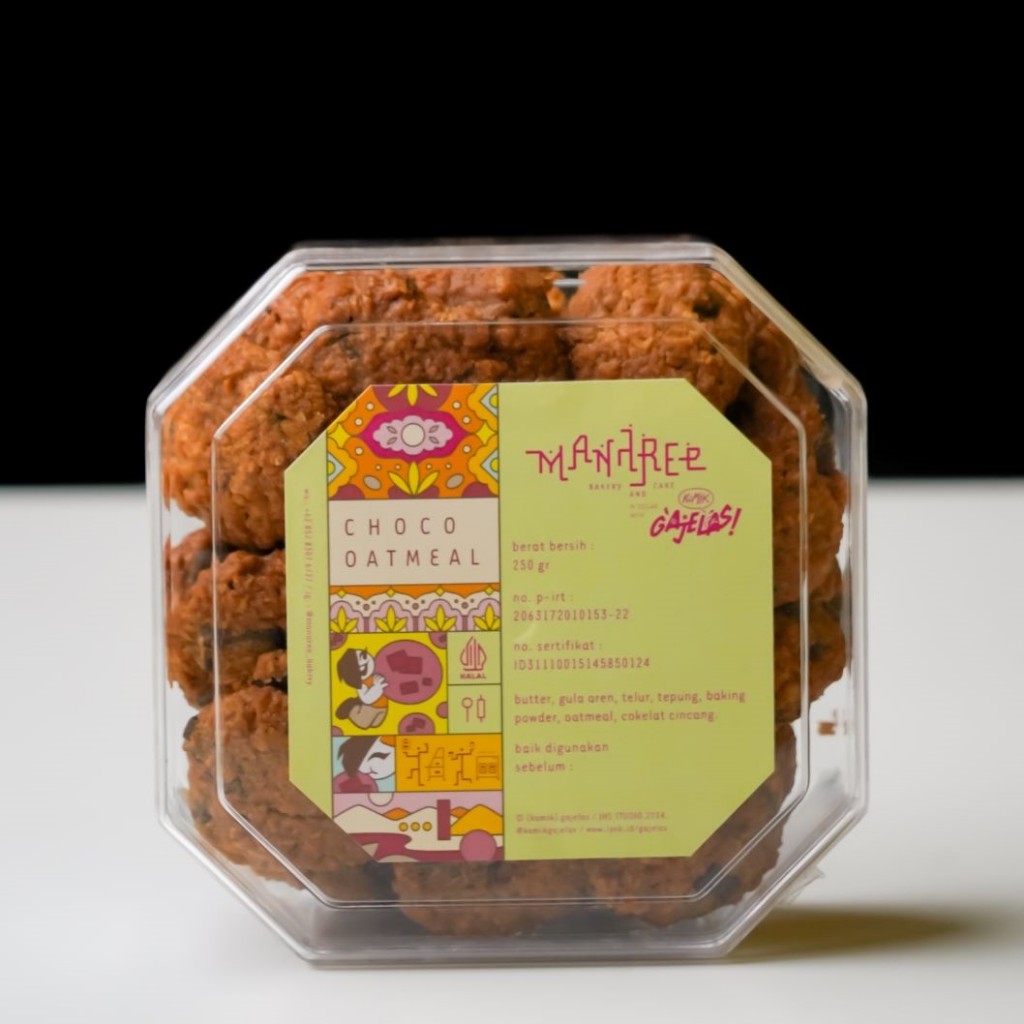 

[ManareexKomikGaJelas] Premium Cookies Choco Oatmeal kukis kue kering Halal