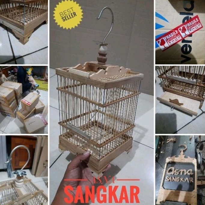 Sangkar burung kecil mentahan